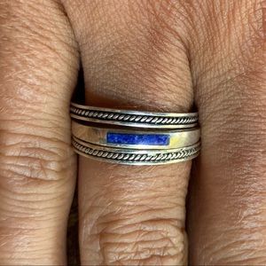 Three silver rings (size 8)